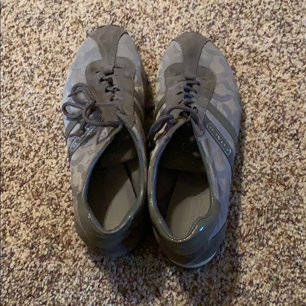 Gray Coach shoes